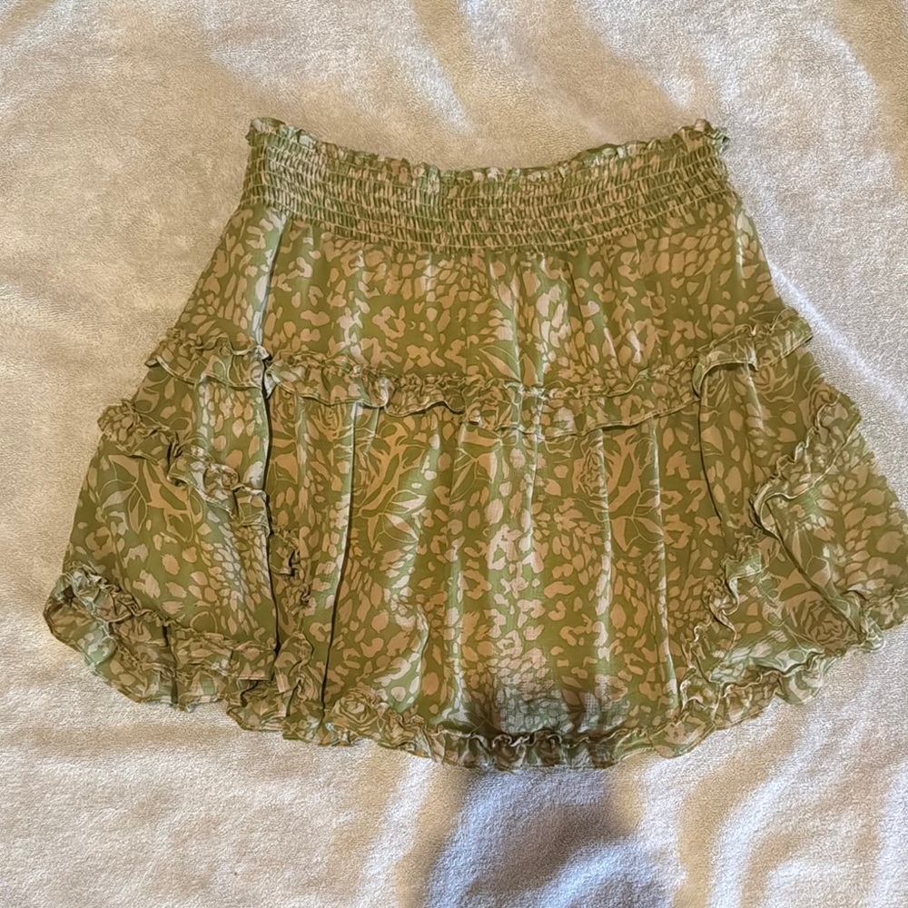 Urban Outfitters Green Bubble Mini Skirt Night Out
